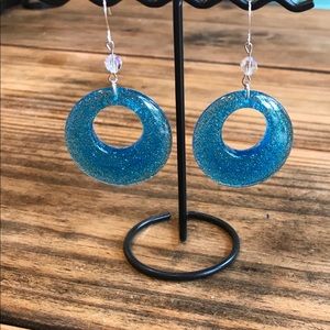 Handmade resin earrings